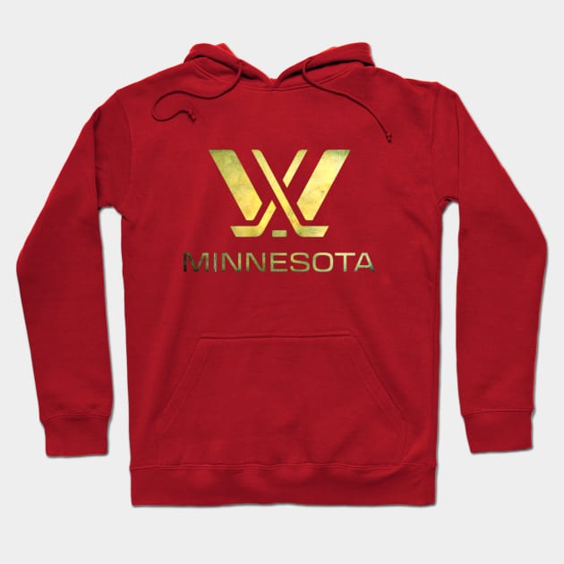 PWHL - Minnesota Distressed Hoodie by INLE Designs